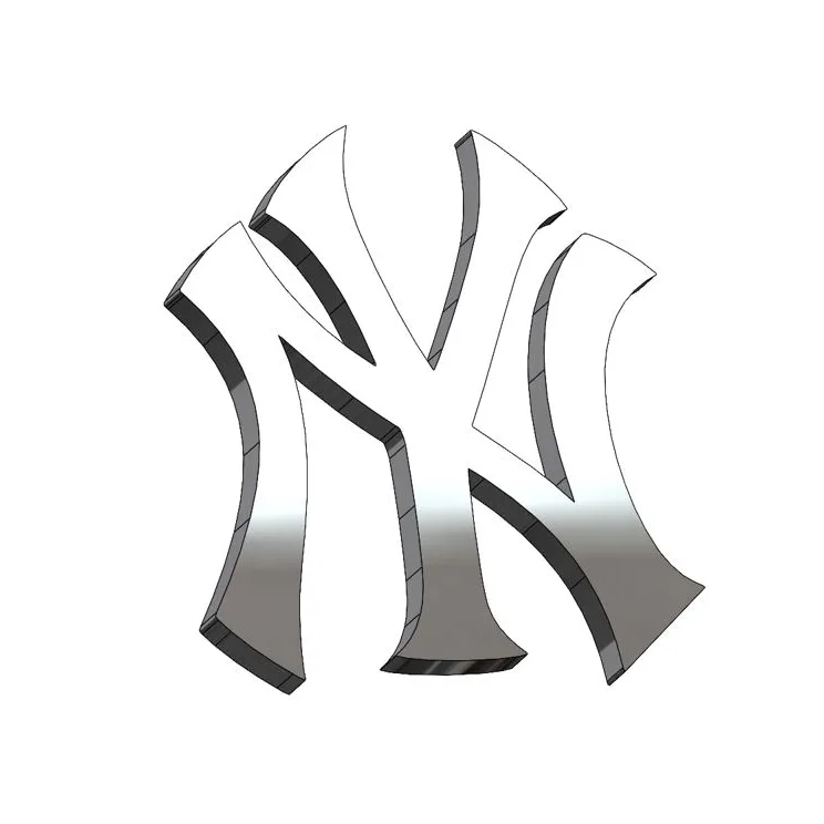 NY Yankees Logo by V3Design, Download free STL model