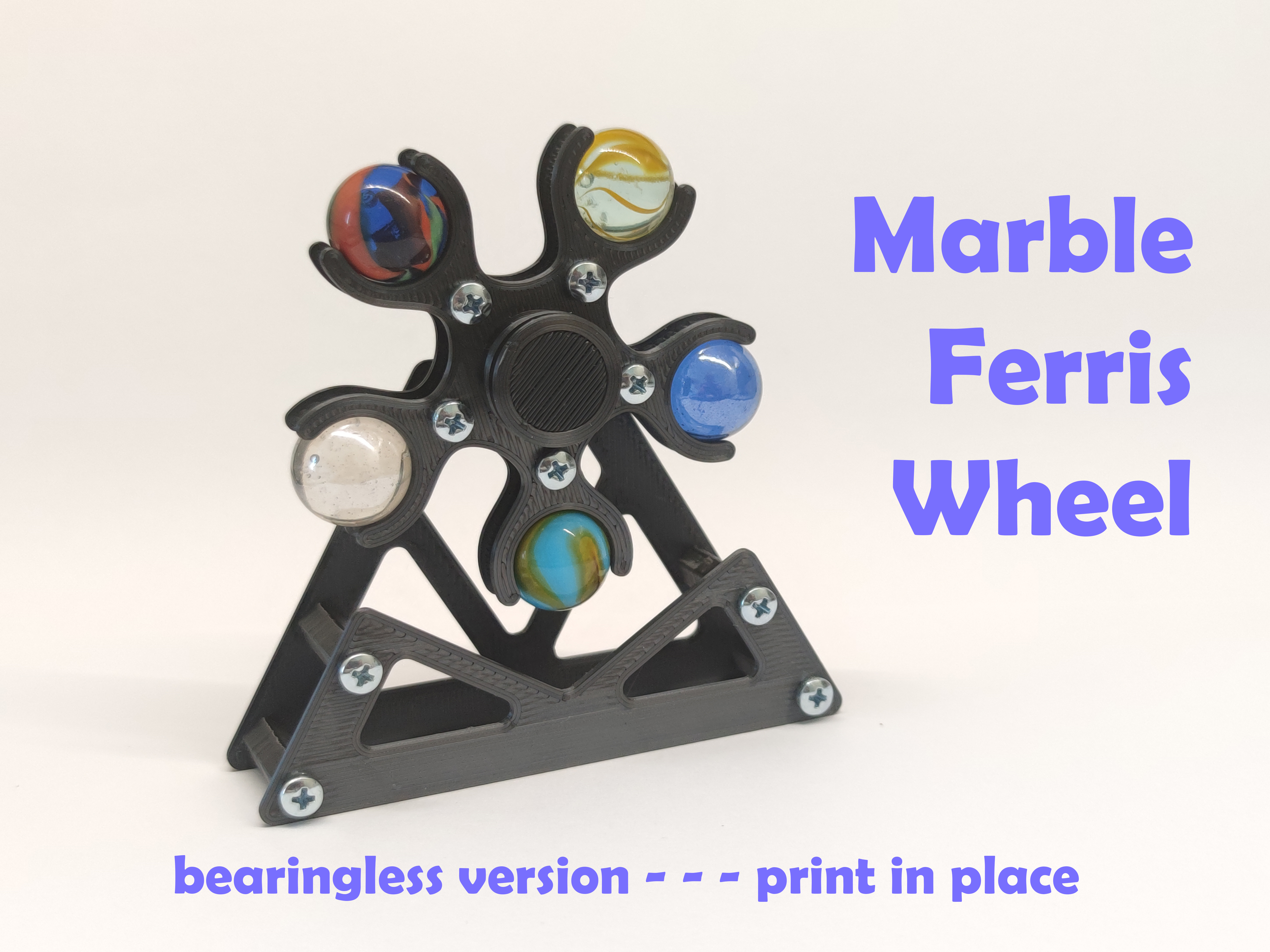 Marble ferris wheel / fidget spinner