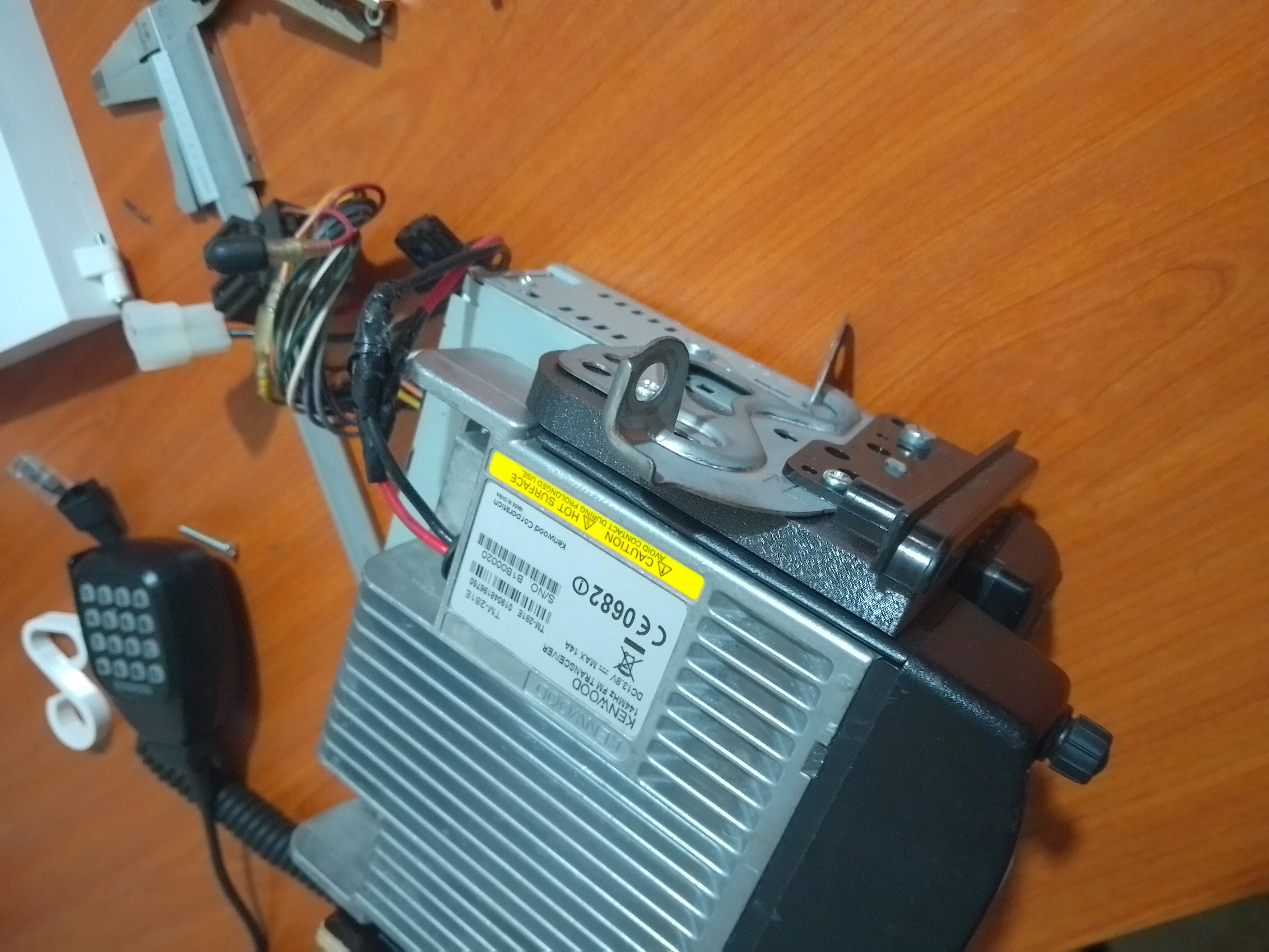 VHF Radio car attachment.