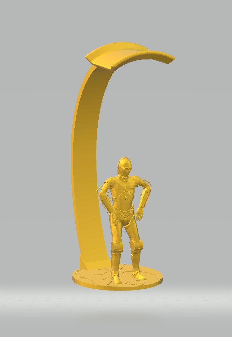 C3PO headphone stand / holder