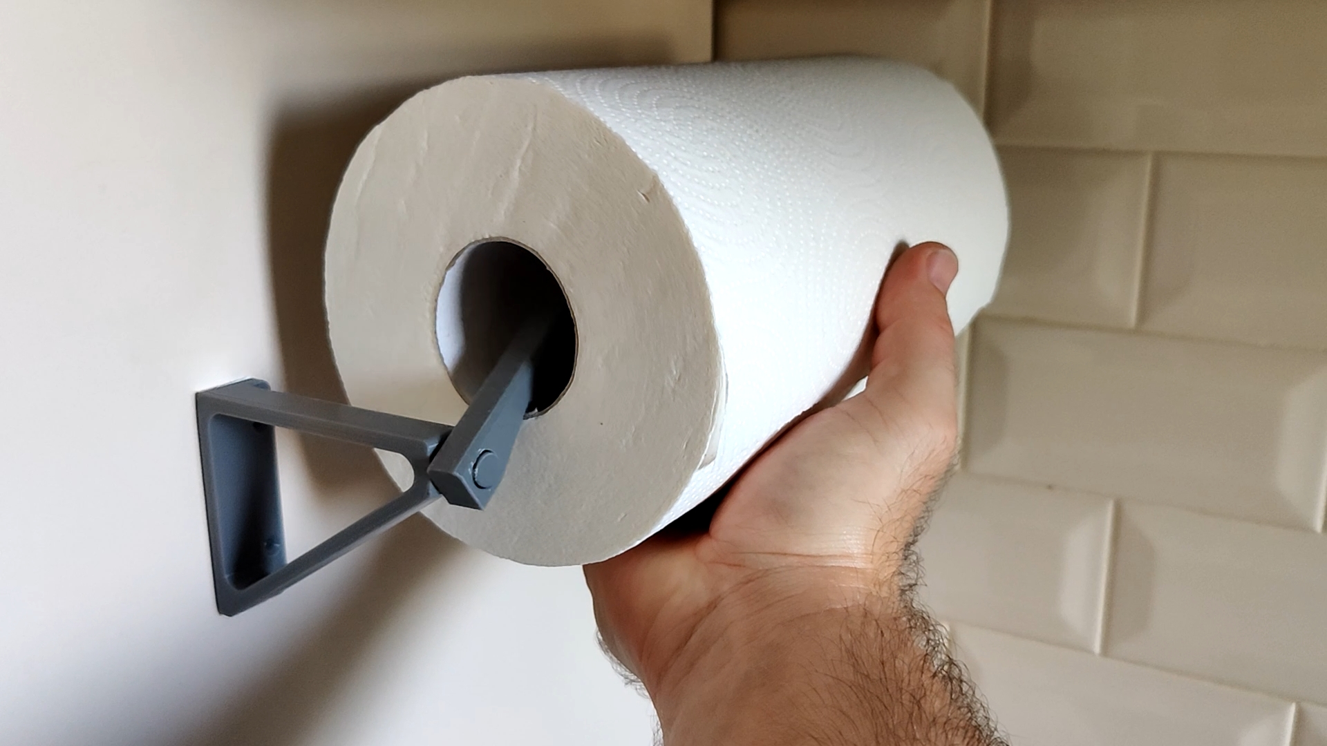 How To DIY Paper Towel Holder for Bathroom