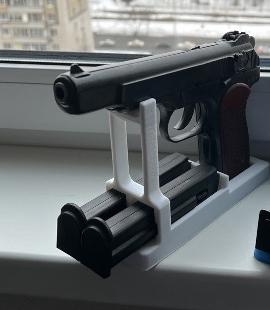 Stand for Stechkin pistol 9mm/Подставка для пистолета Стечкина 9mm by ...
