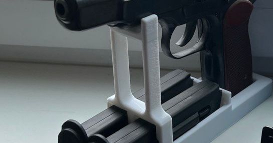 Stand for Stechkin pistol 9mm/Подставка для пистолета Стечкина 9mm by ...
