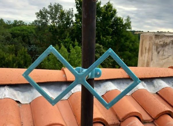 Lora 868MHz biquad antenna