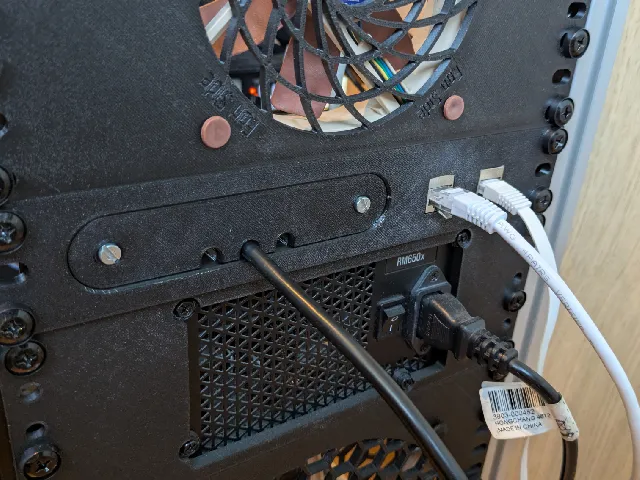 10 inch Cable Duct with 2x Keystone Slots