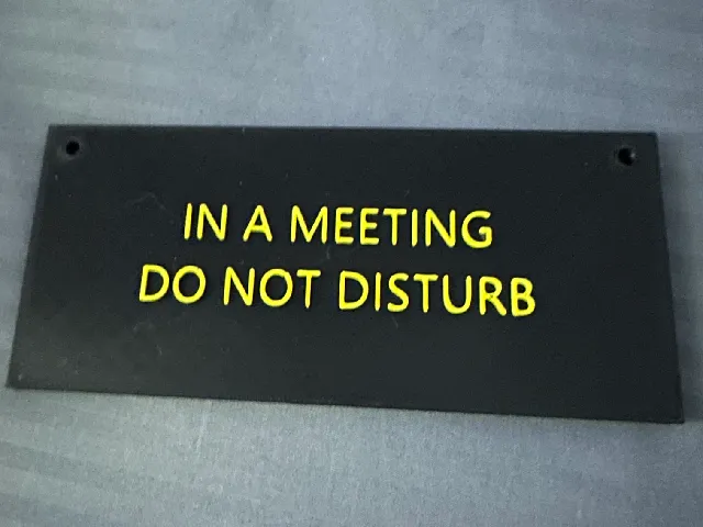 Do not disturb sign