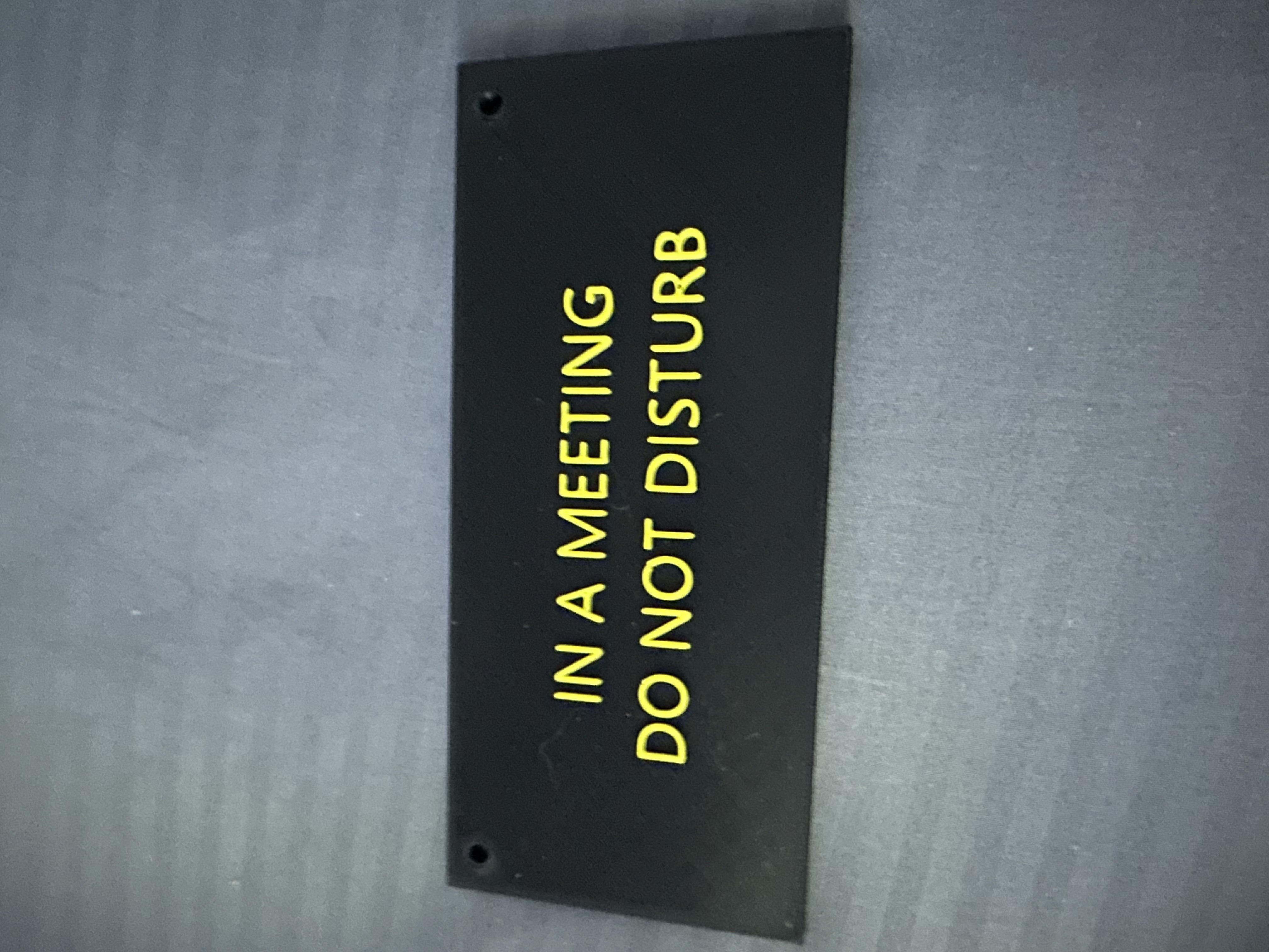 Do not disturb sign