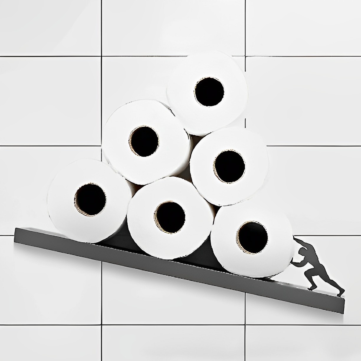 Portarrollo de papel.