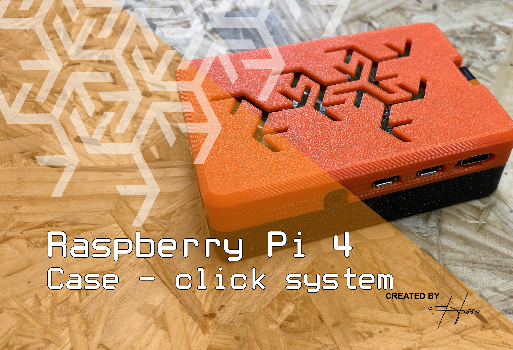 Raspberry Pi 4 press fit-case