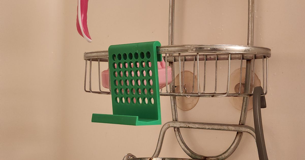 Phone holder for shower by Bdraw Download free STL model