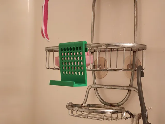 Phone holder for shower