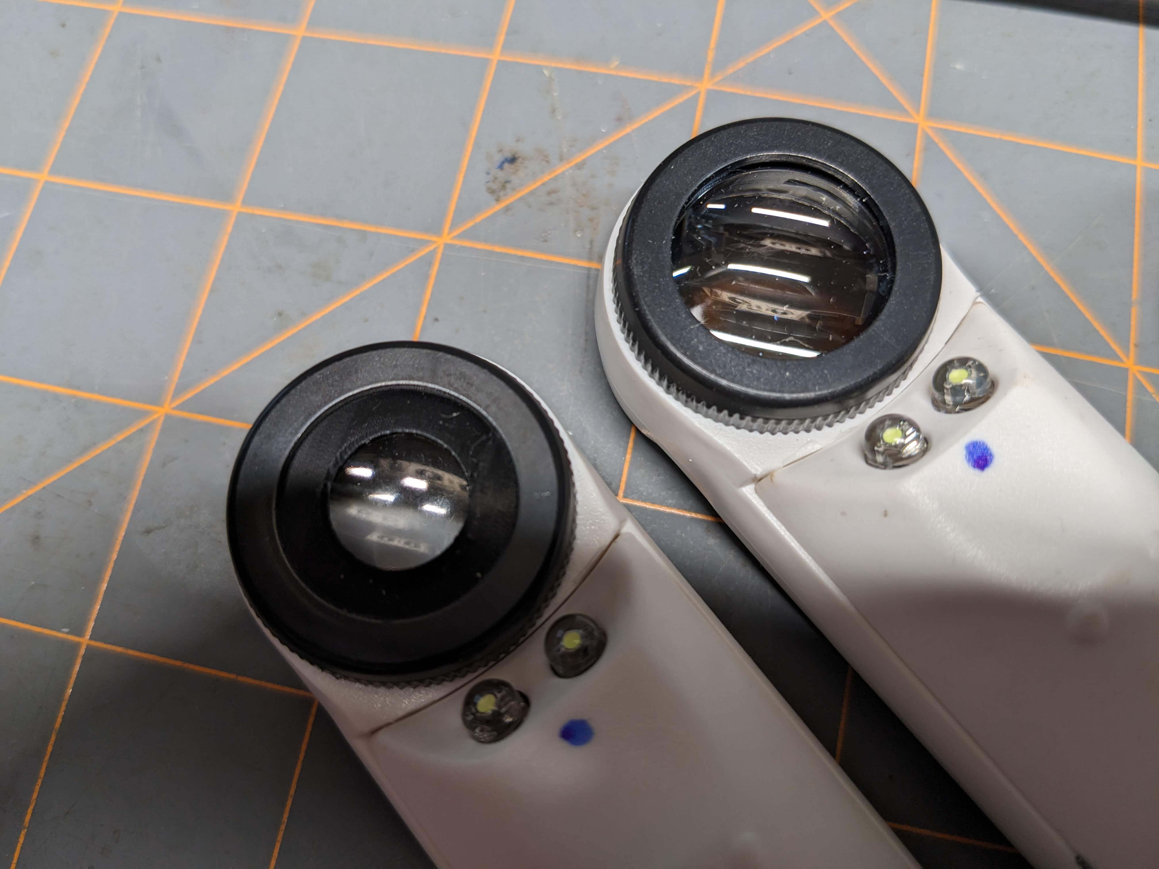 Diaphragm for Lighted Magnifier to Reduce Distortion