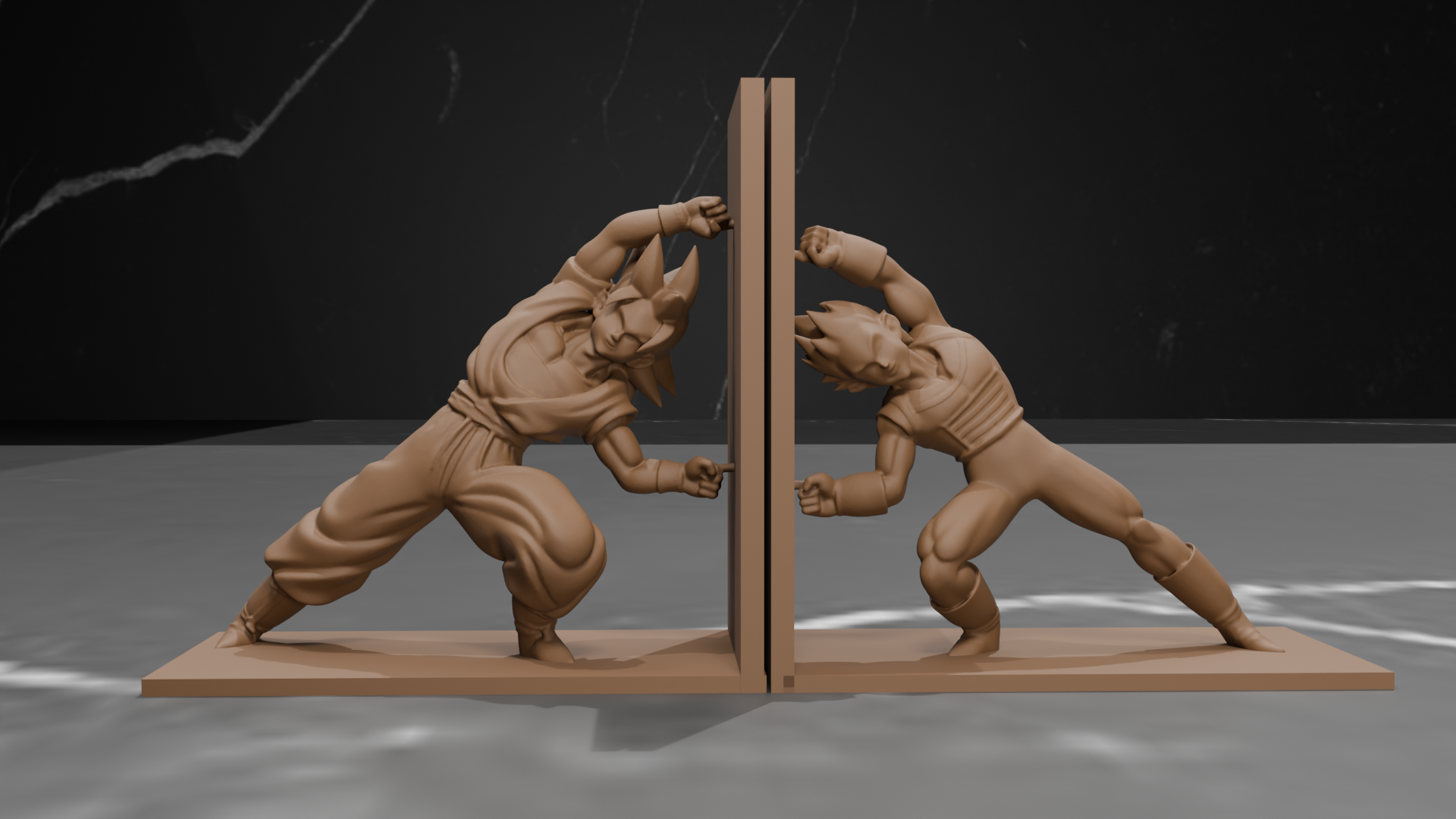 Goku and Vegeta Bookstands - Dragon Ball Z