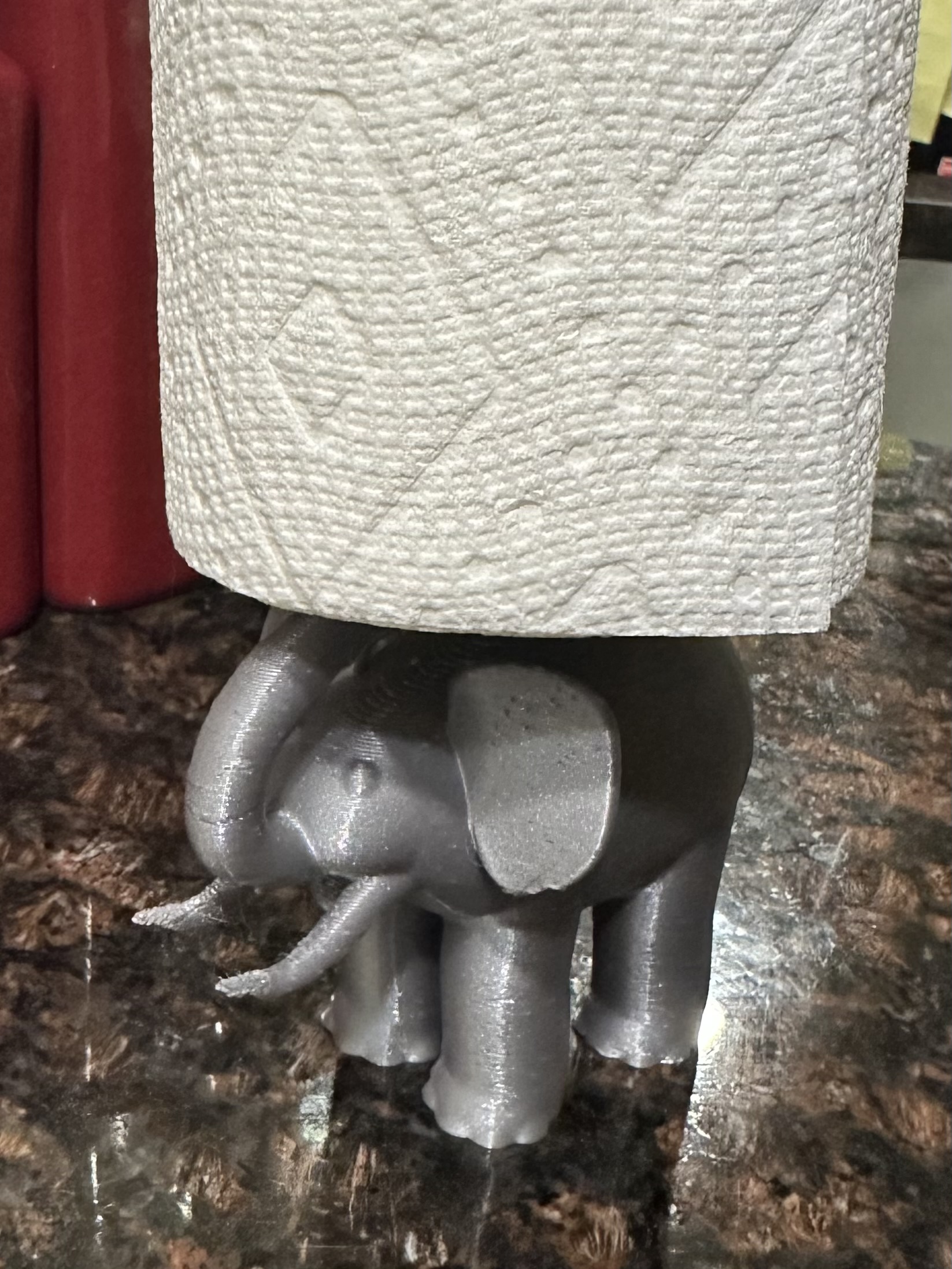 Elephant Paper Towel Holder by Tír na Cait Download free STL model