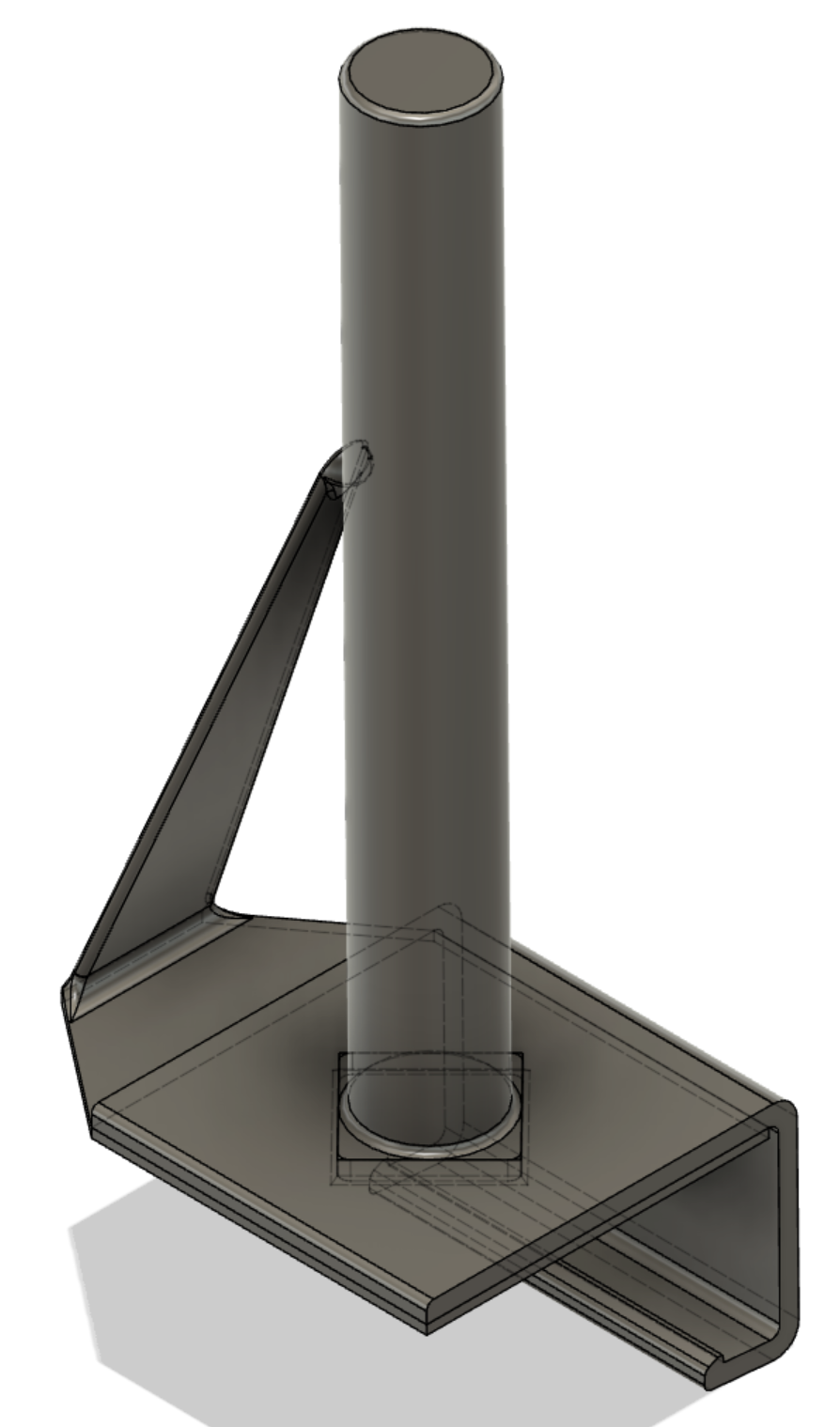 Countertop Edge Paper Towel Holder - No Supports