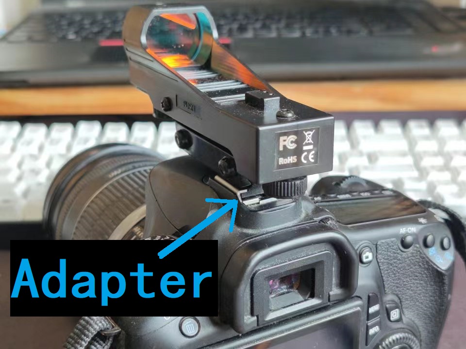 Hotshoe to Optical sight Adapter