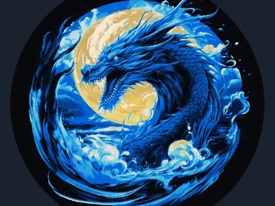 Sapphire Dragon HueForge Filament Painting