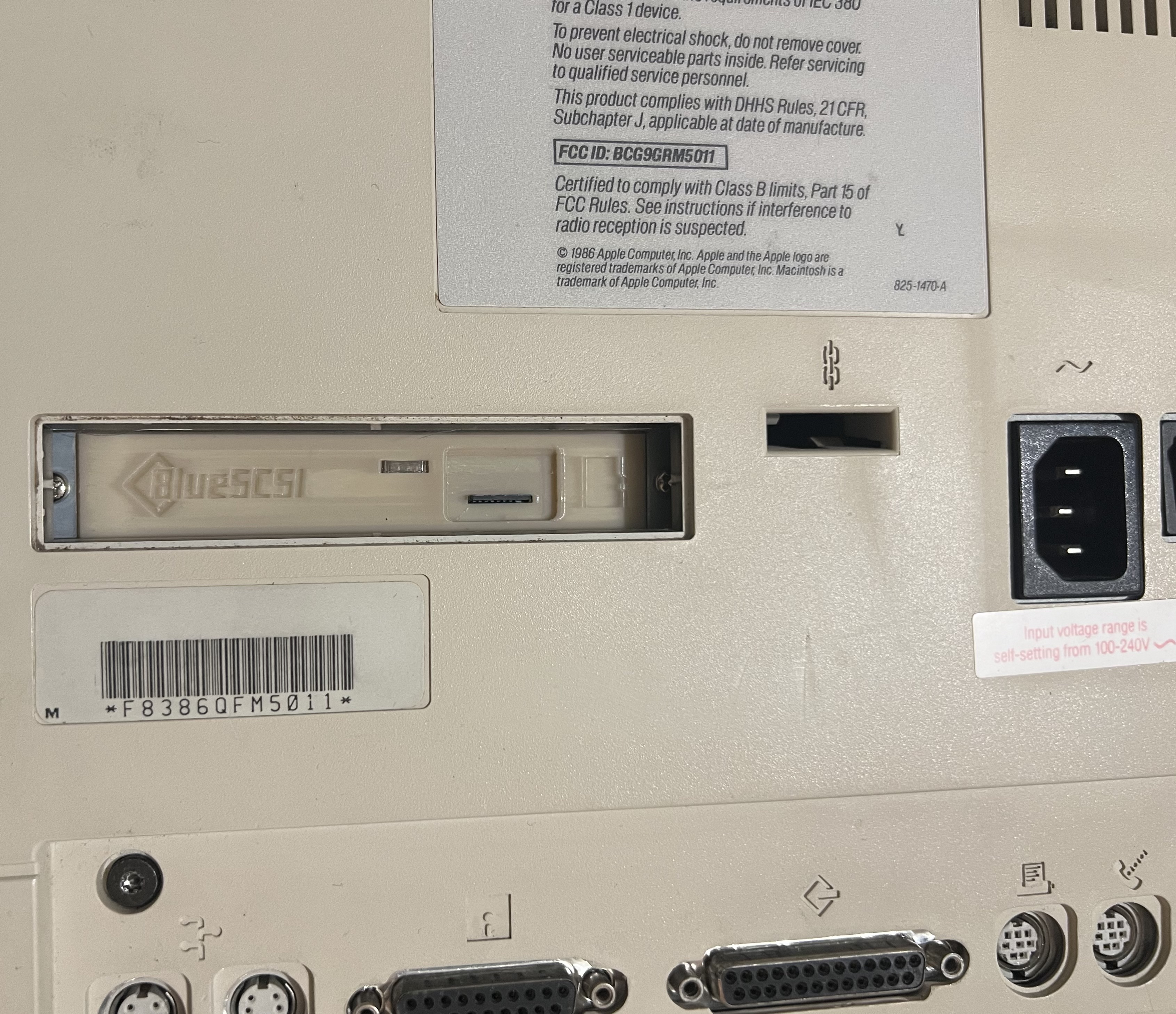 BlueSCSI Macintosh SE Expansion Bracket / Mount