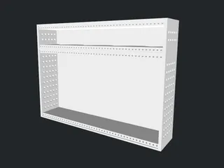 46hp 4u Eurorack Modular Case Vented by Braw | Download free STL