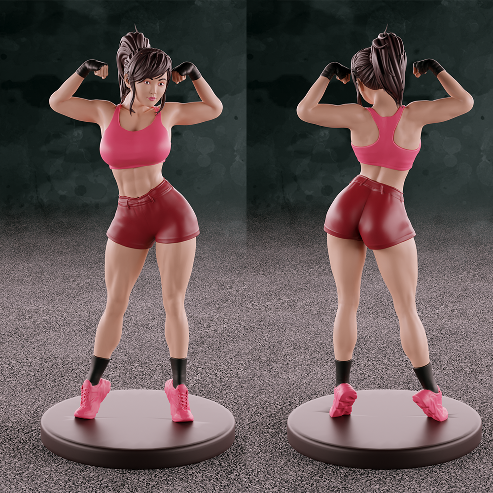 Fighter Girl STL file