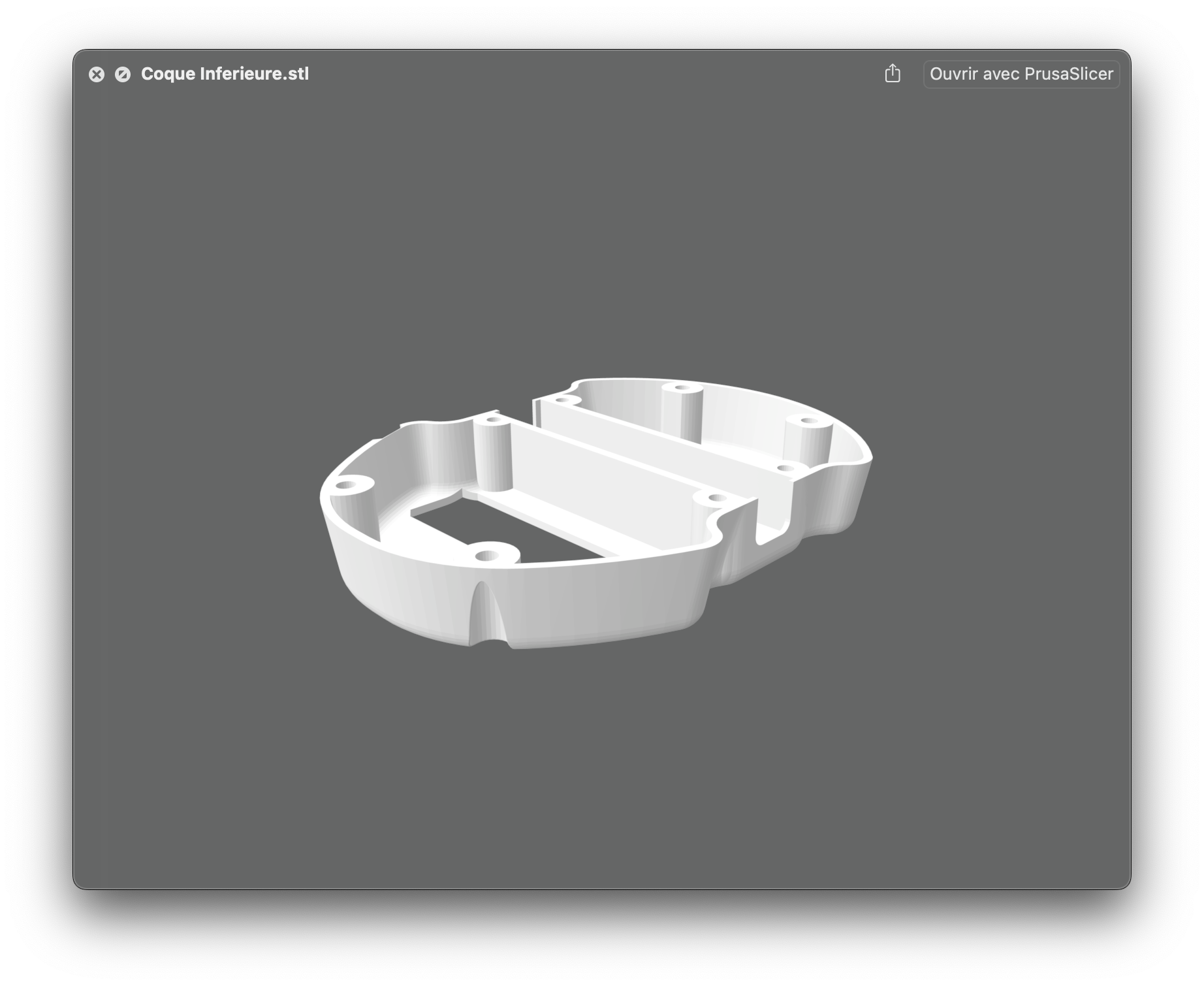 Coque dessous - Eliobot