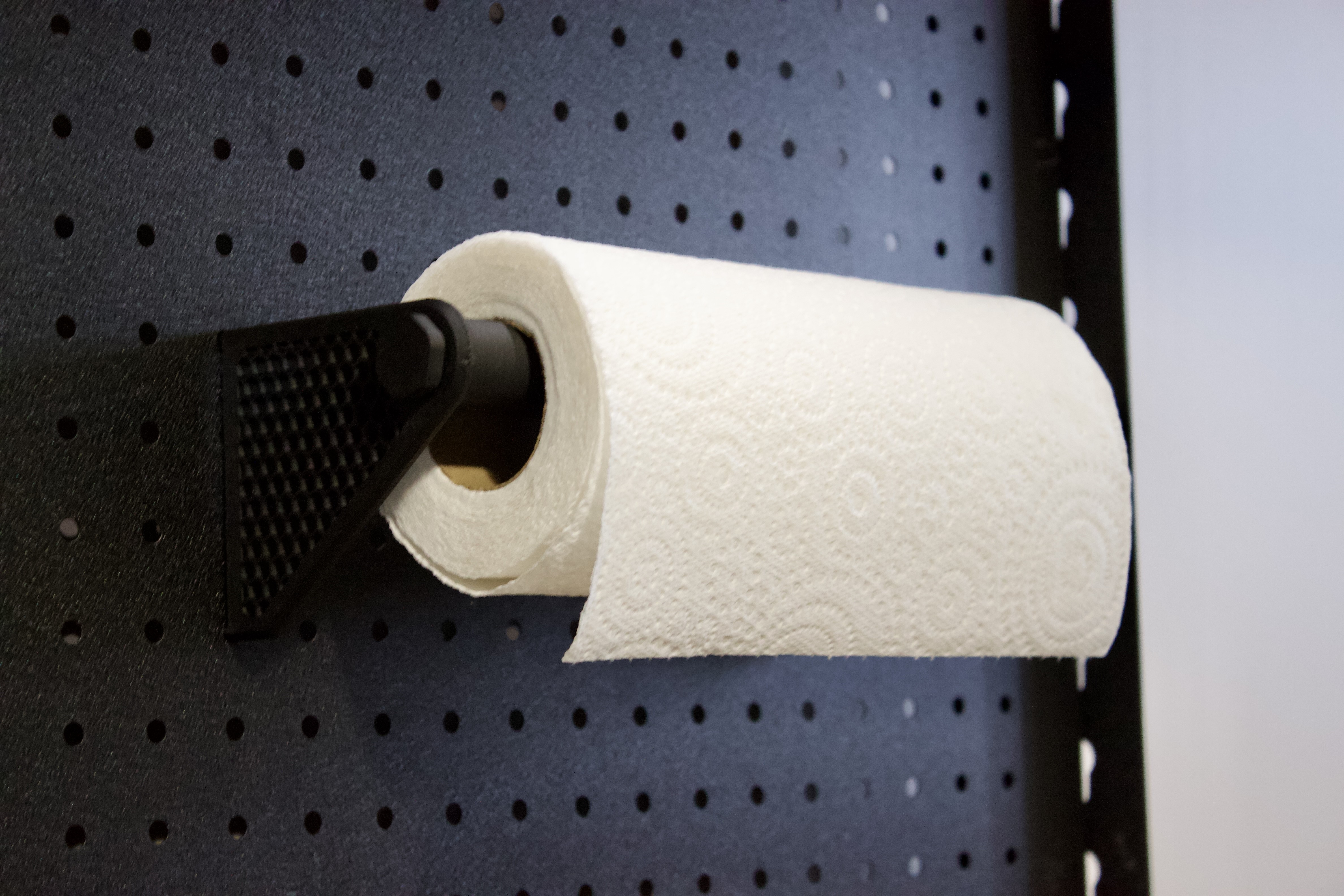 Geometric Paper Towel Holder - Metric Pegboard