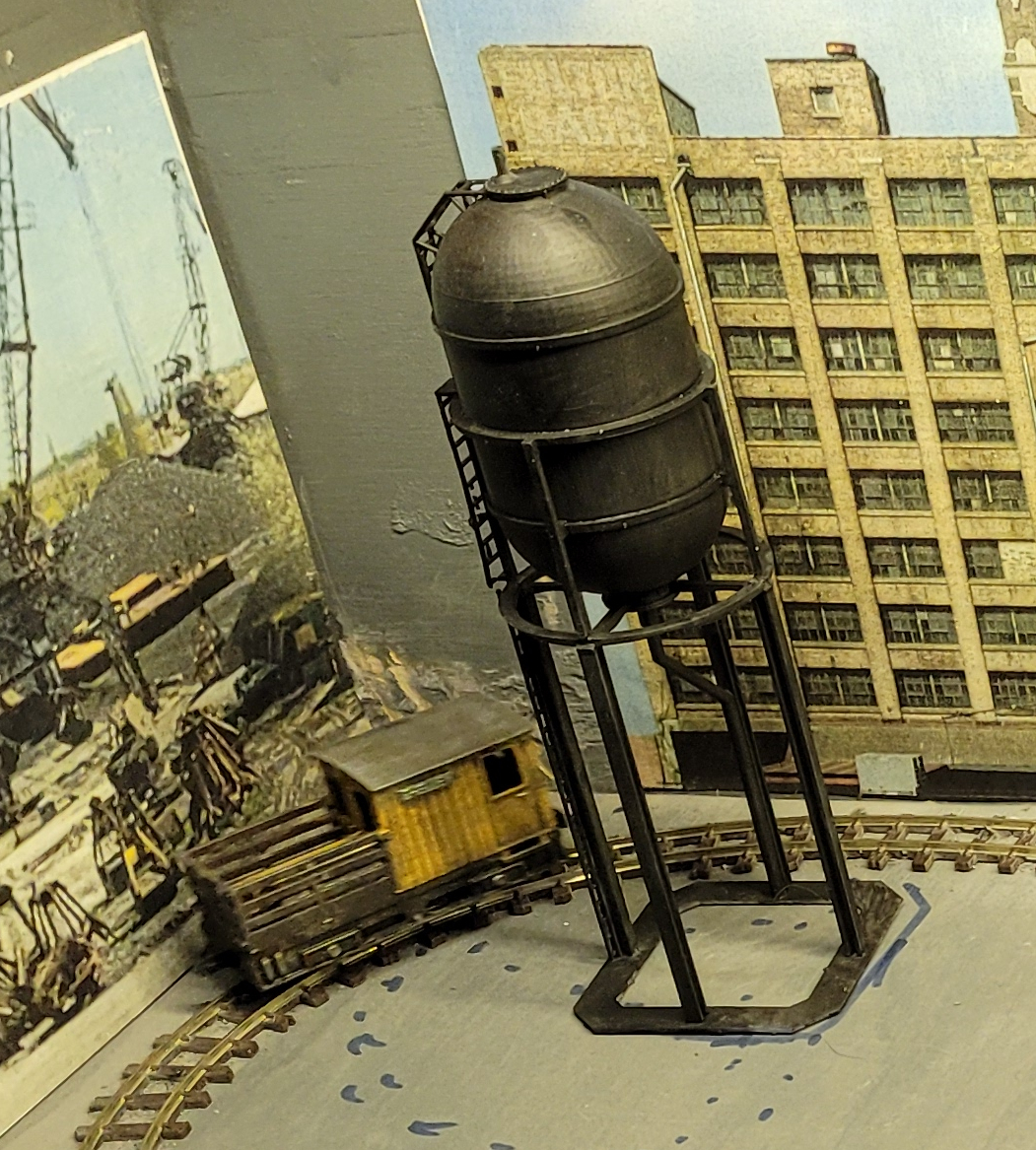 Model Train Oil Tower