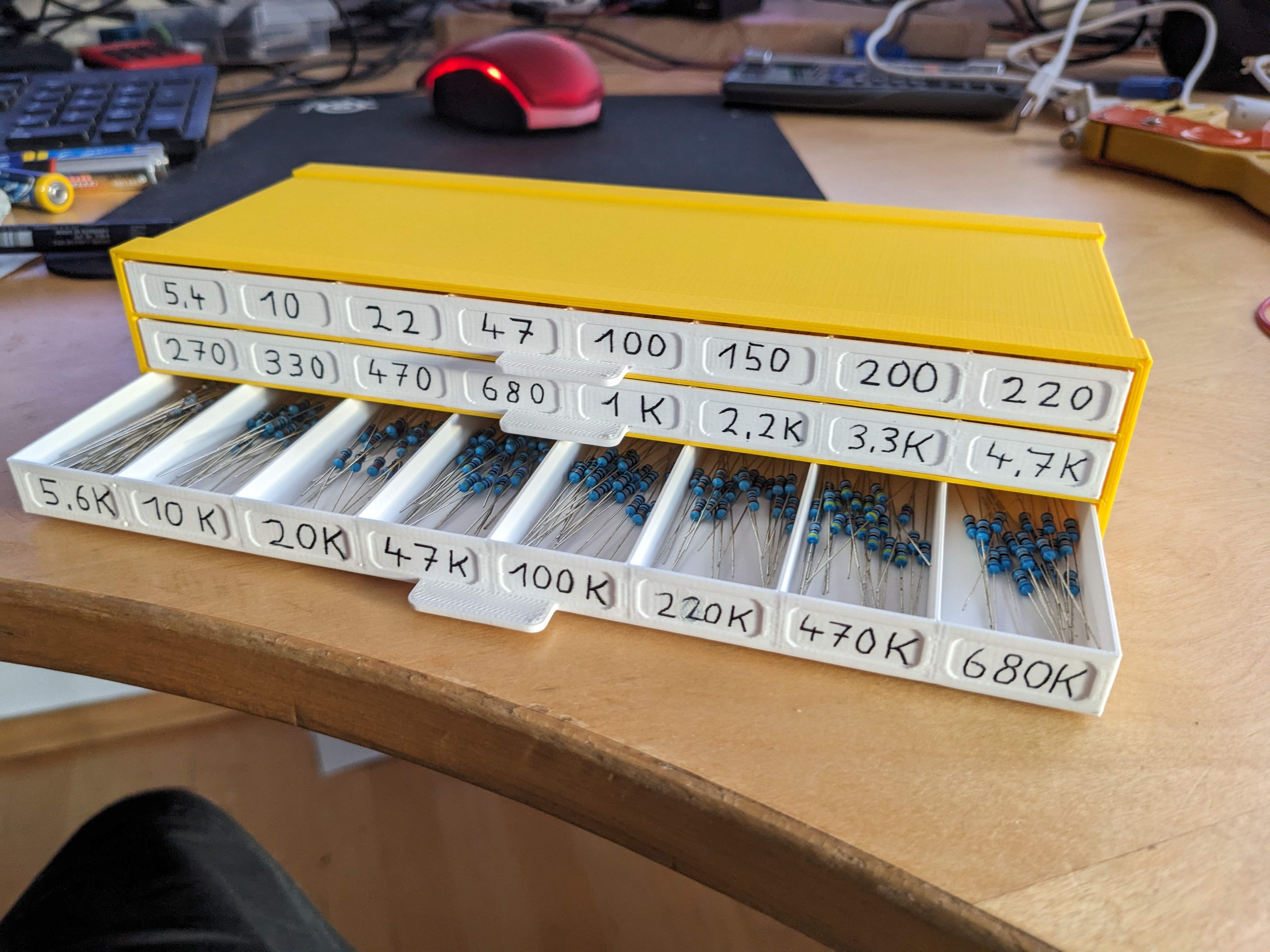 Resistor Storage Box 3D model thumbnail