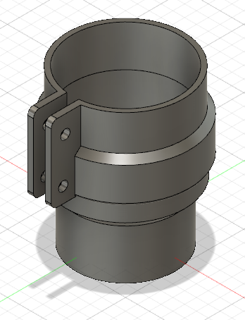 Downpipe, connecting 90 mm to 90 mm pipe by gillis | Download free STL ...