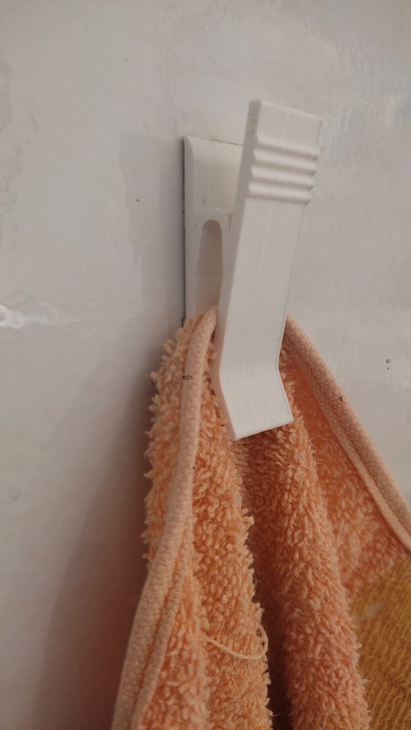 Towel wall clip