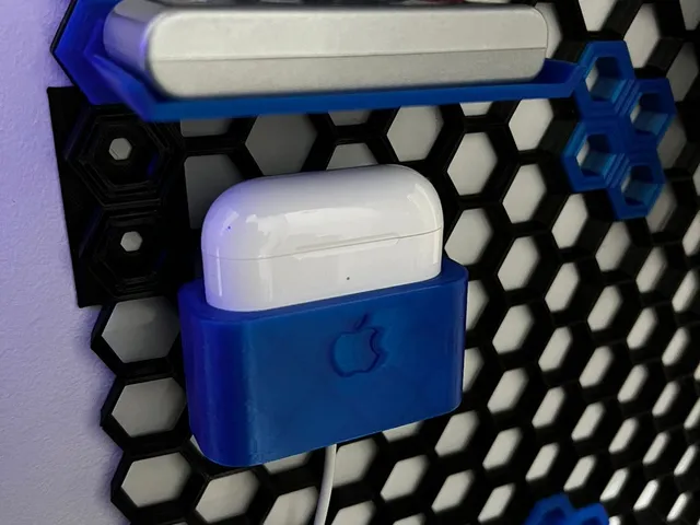 AirPods Pro Case Support With Charger Hole - Honeycomb Wall