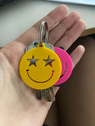 Smile face keychain