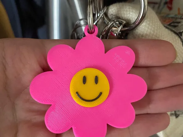 Flower keychain