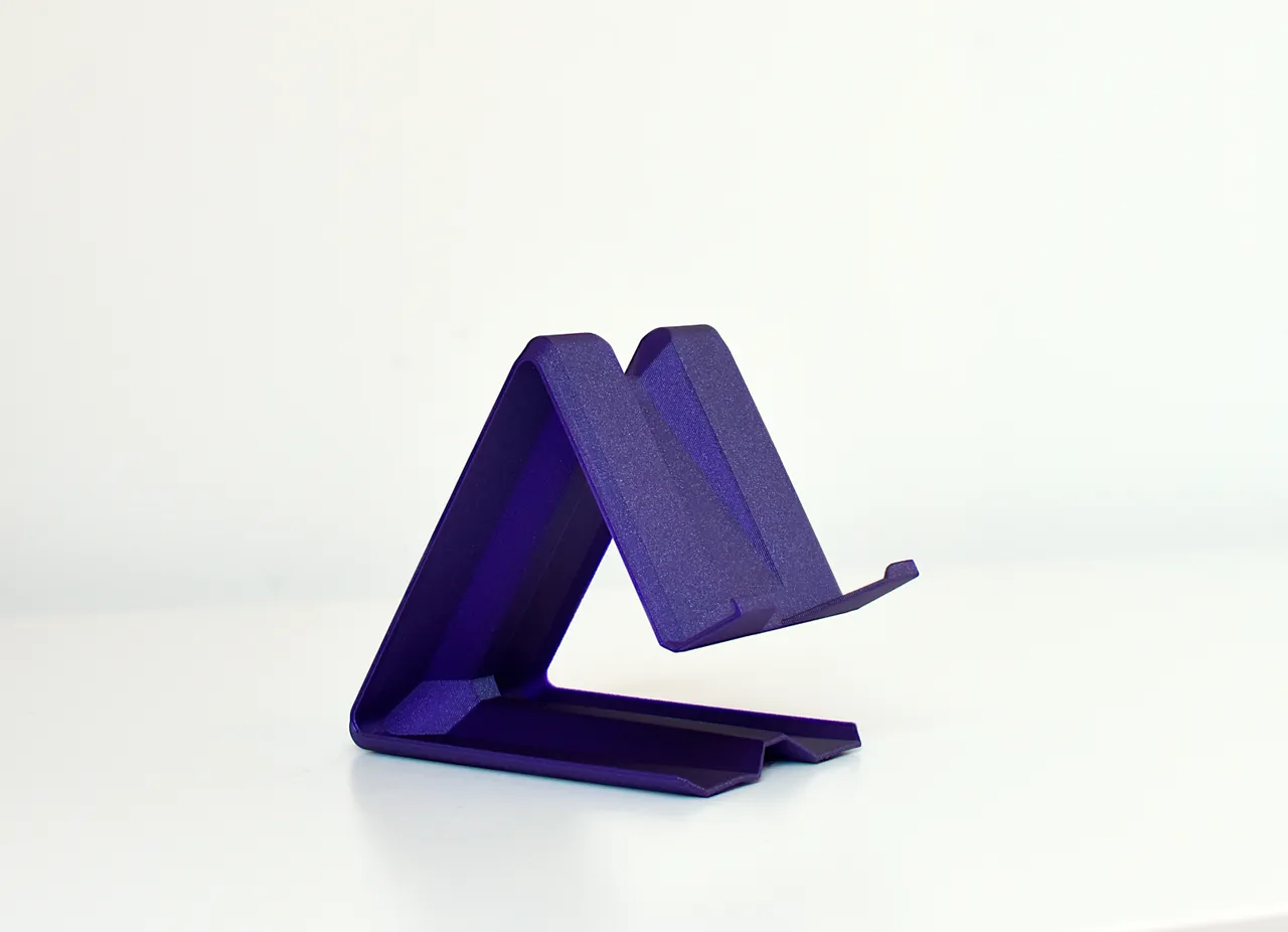 Fast-Print Mobile/Cell Phone Stand (Vase Mode) by LR3DUK