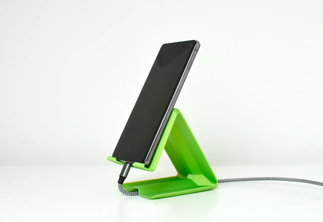 Fast-Print Mobile/Cell Phone Stand (Vase Mode) by LR3DUK, Download free  STL model