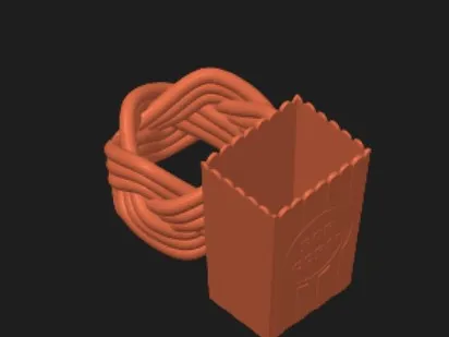 Popcorn Bucket Neckerchief Slide, photo by AlienThePete