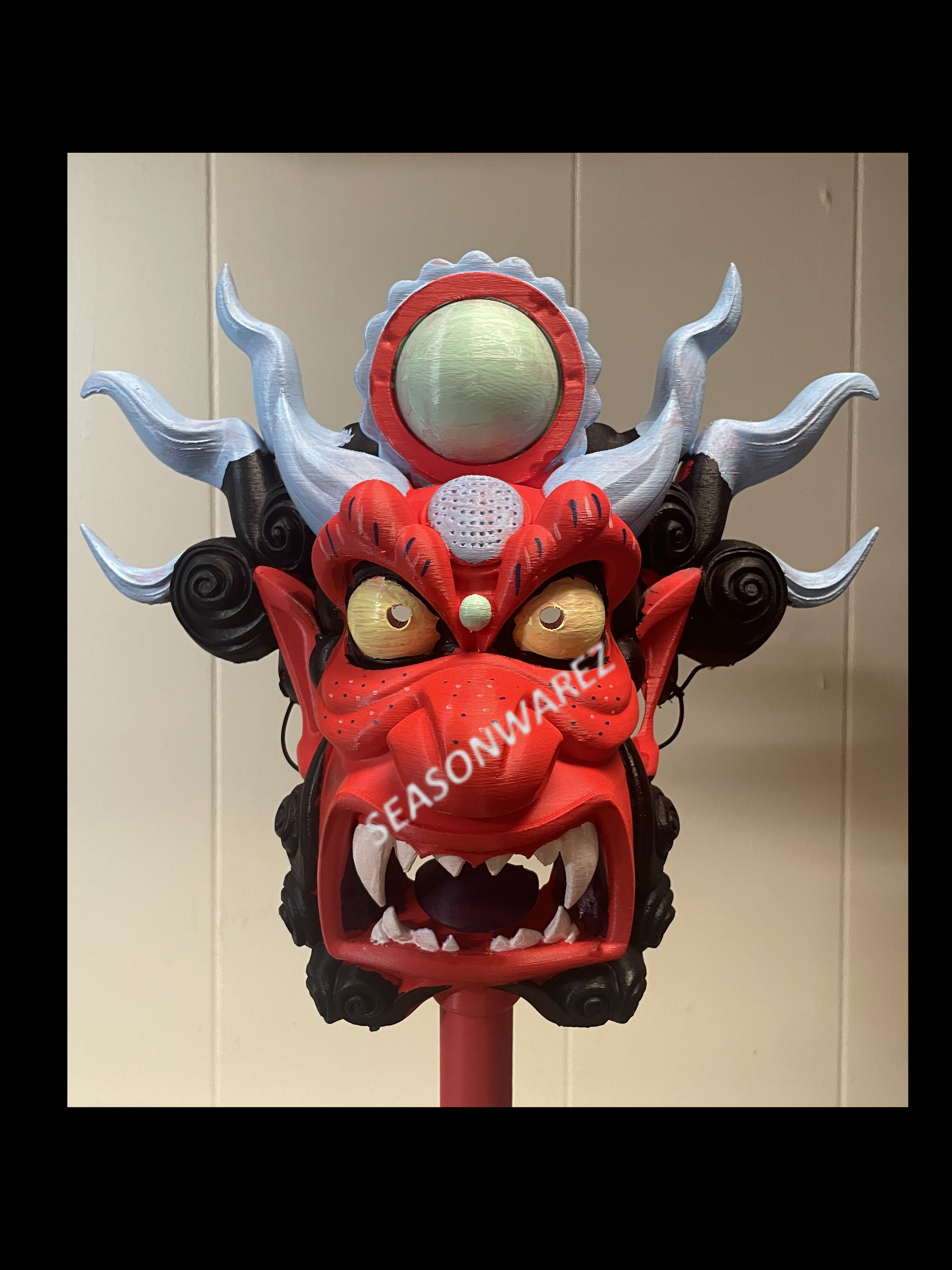 Red Pilot Demon Mask - KPop Demon Hunters (Gwi-Ma ?)