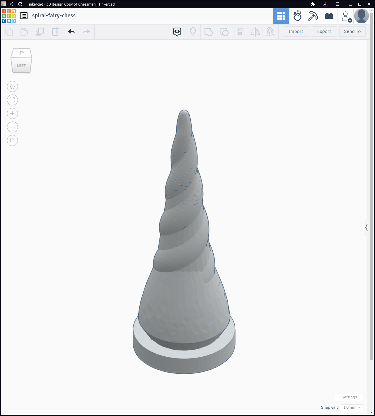 Chess Unicorn - Vase Mode