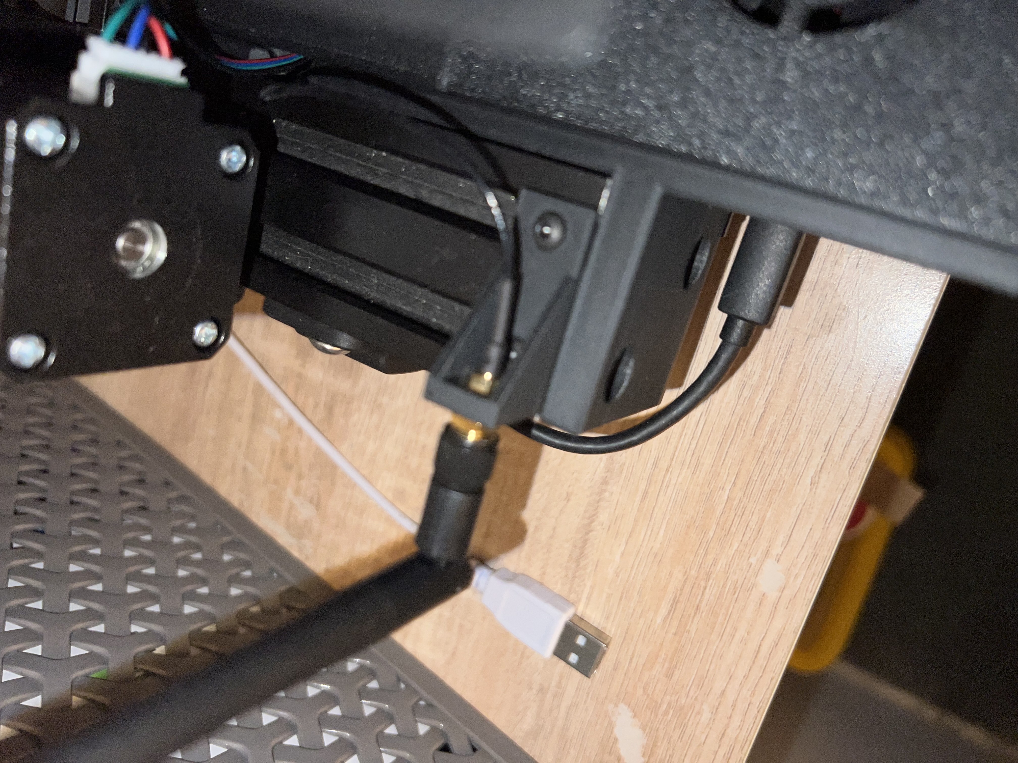 SMA WiFi Antenna mount to extrusion using T-nuts