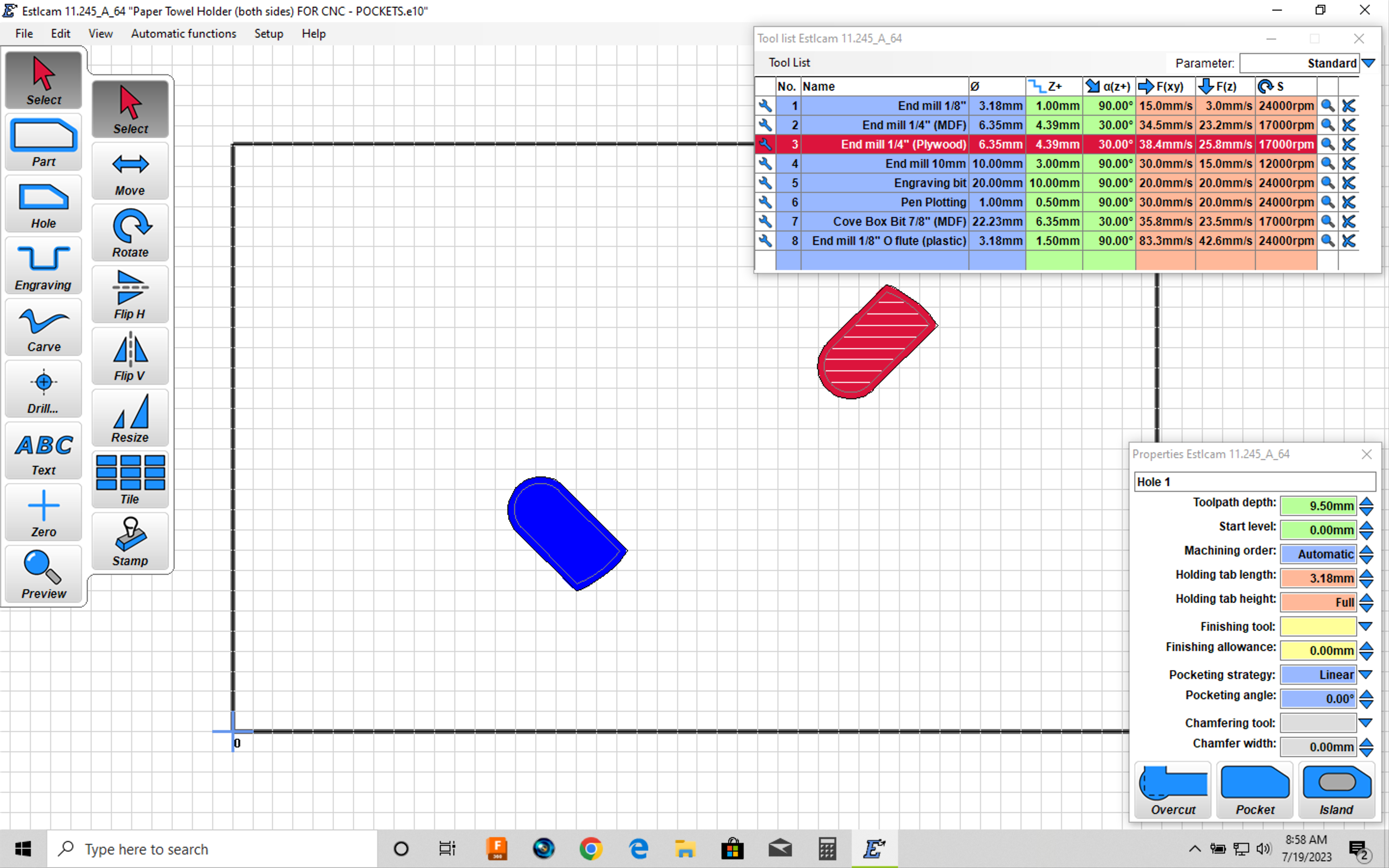 Towel Rod Holders for Heavy Duty Cleaning Towels (paper based shop rags