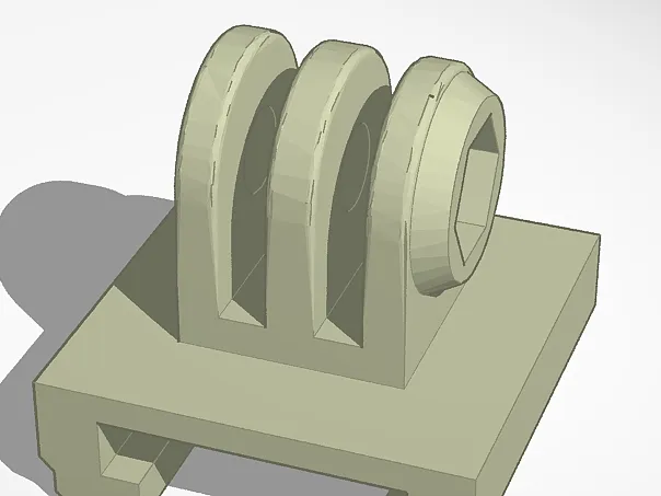 GoPro mount for Nerf Rail