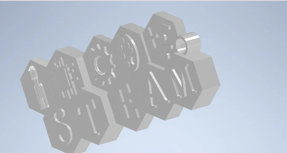 STEAM Logo Keychain by Sauraj Rathod | Download free STL model ...