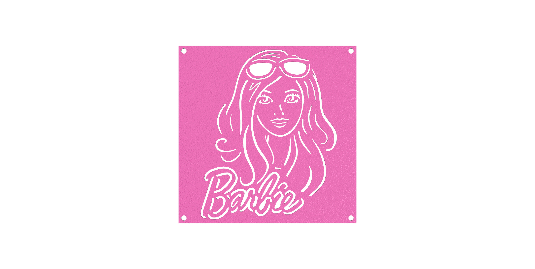 3D Barbie Girl Stencil by My 3D Prints | Download free STL model