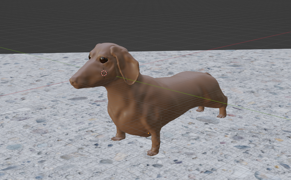 Dachshund/wiener dog 3d model