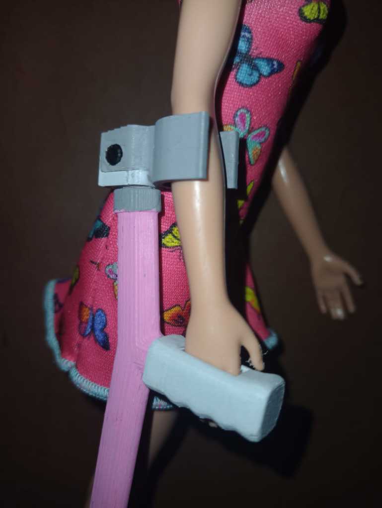 Barbie's Forearm crutches by HandyPrints3D Download free STL model