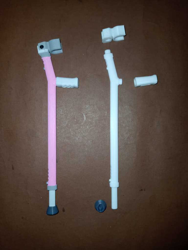 Barbie's Forearm crutches by HandyPrints3D Download free STL model