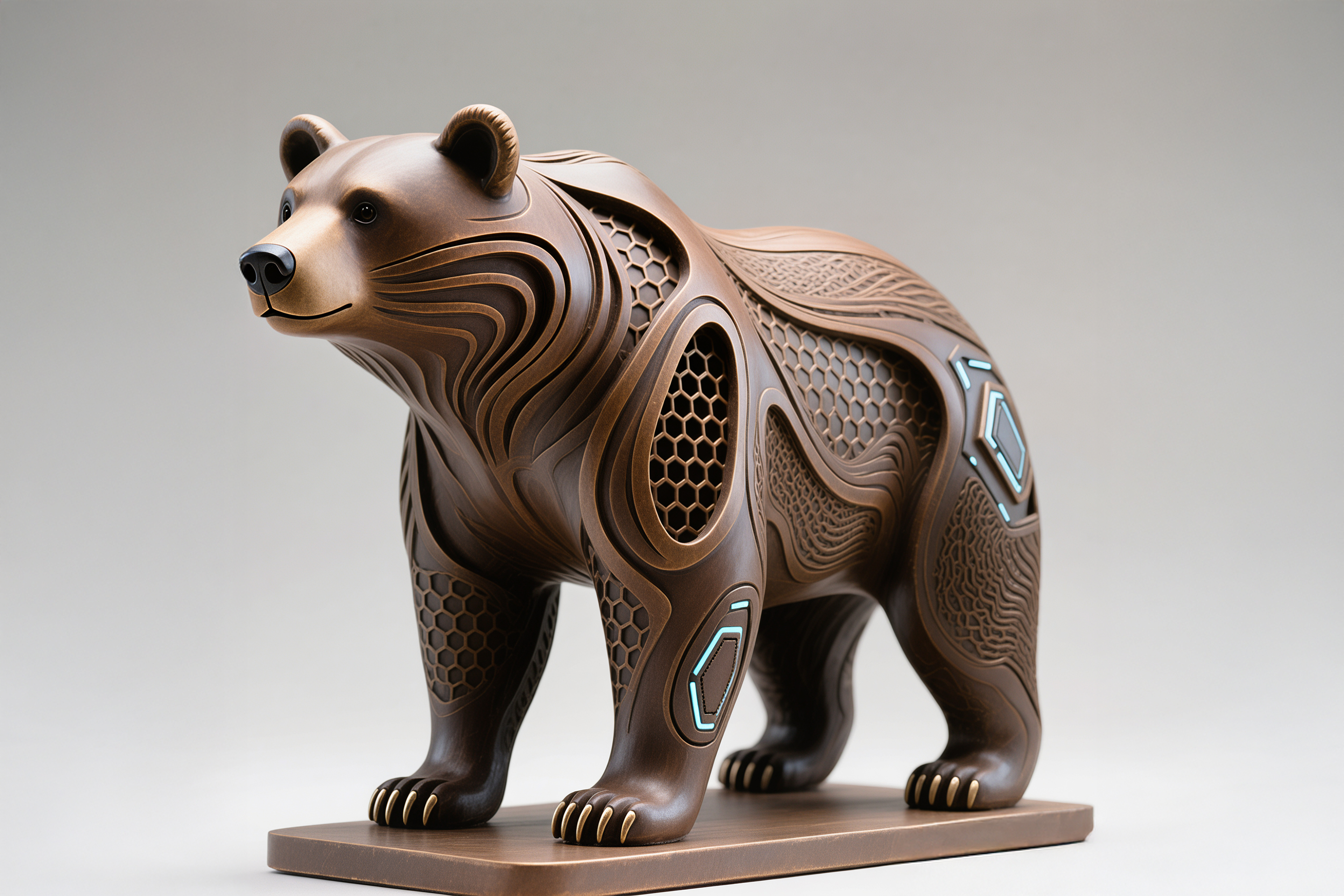 Brown Bear, Hexa Sculpture
