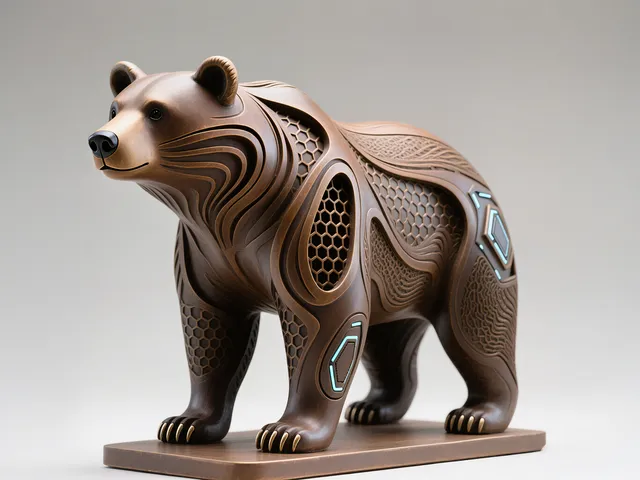 Brown Bear, Hexa Sculpture
