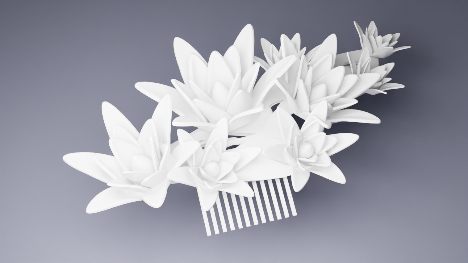 Floral Bride Hair Accessory