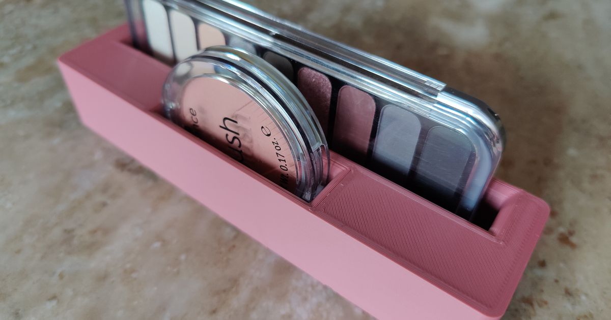 gridfinity eyeshadow and blush holder by floergri Download free STL
